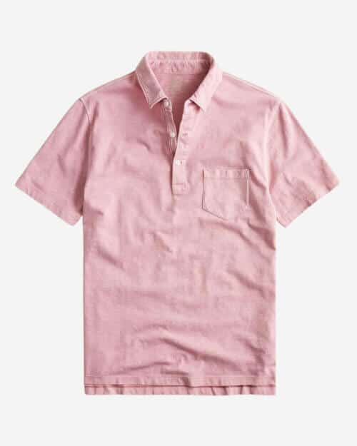 J.Crew Garment-dyed slub cotton polo shirt