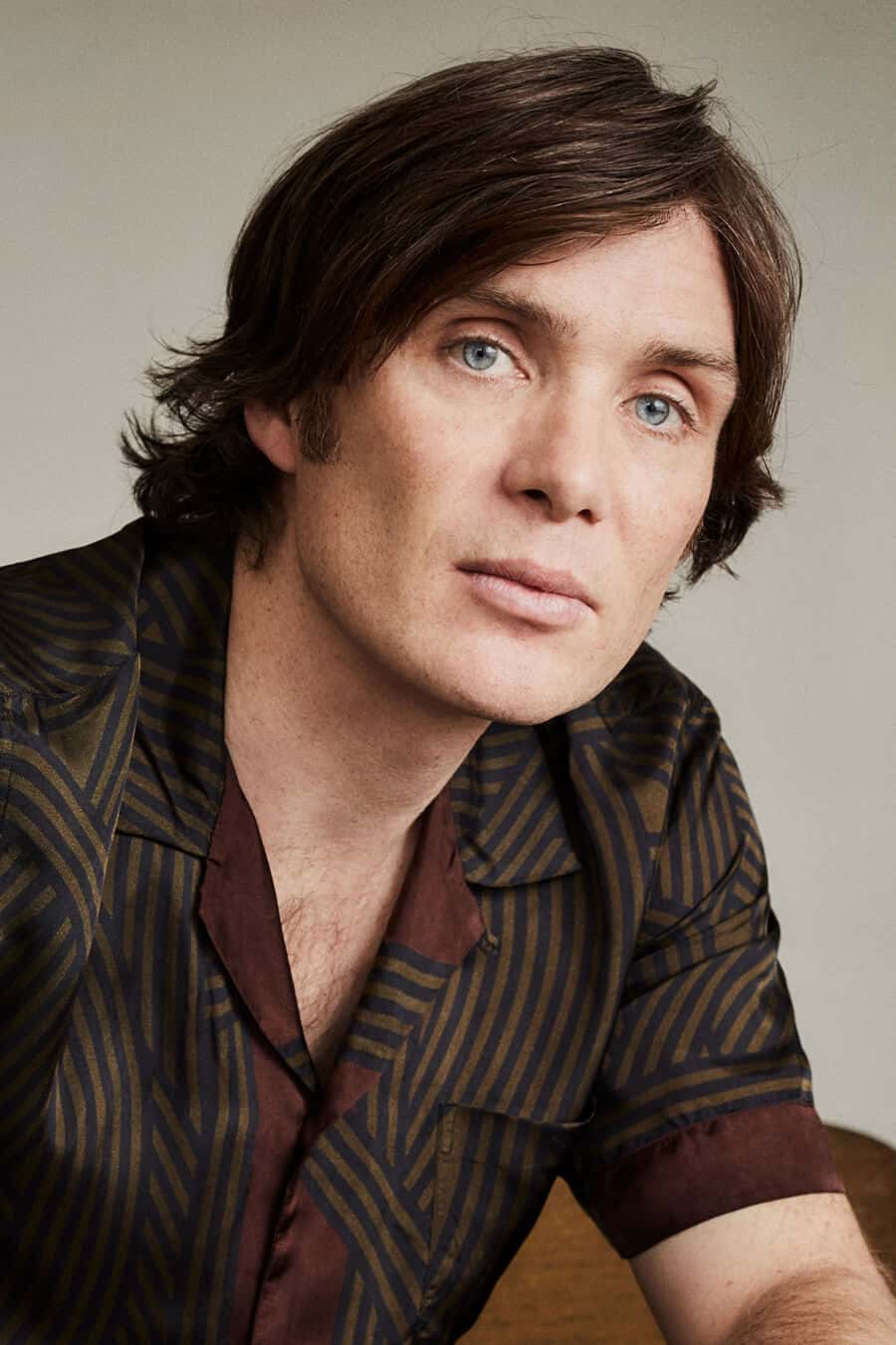 Cillian Murphy Long Middle Parting Hairstyle