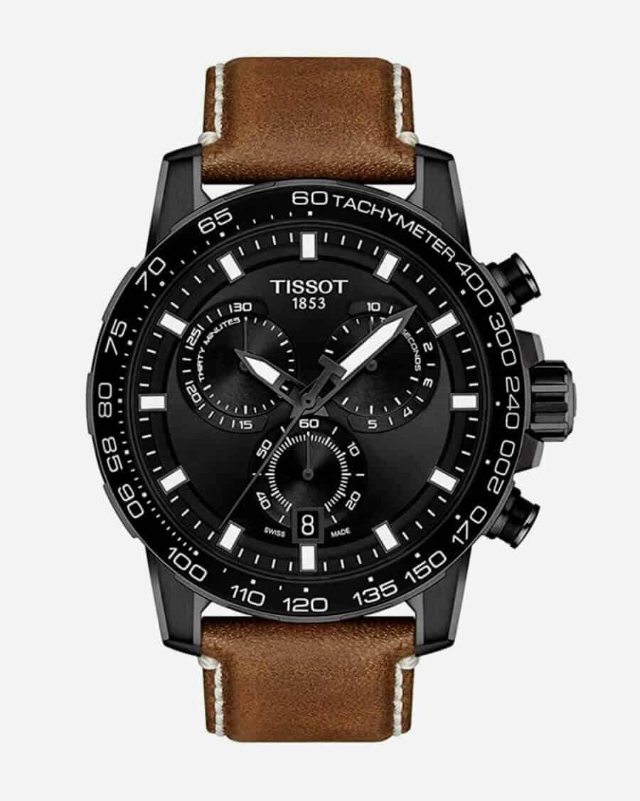 Tissot mens Supersport Stainless Steel Sport Watch Brown T1256173605101