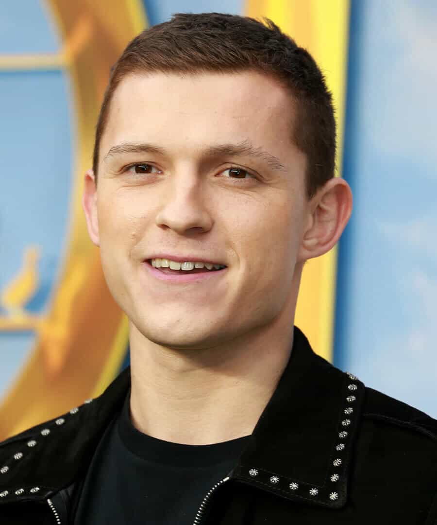 Tom Holland Grown Out Buzz Cut Hairstyle