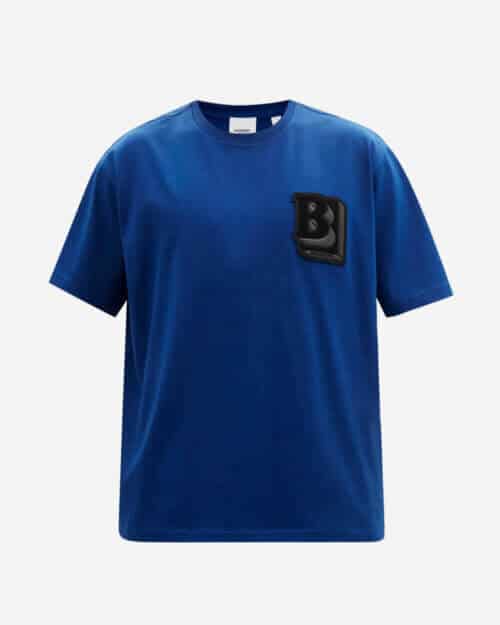 Burberry Elliott Logo-Patch Cotton-Jersey T-Shirt