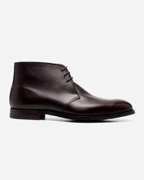 Crockett & Jones Lace-Up Leather Ankle Boots