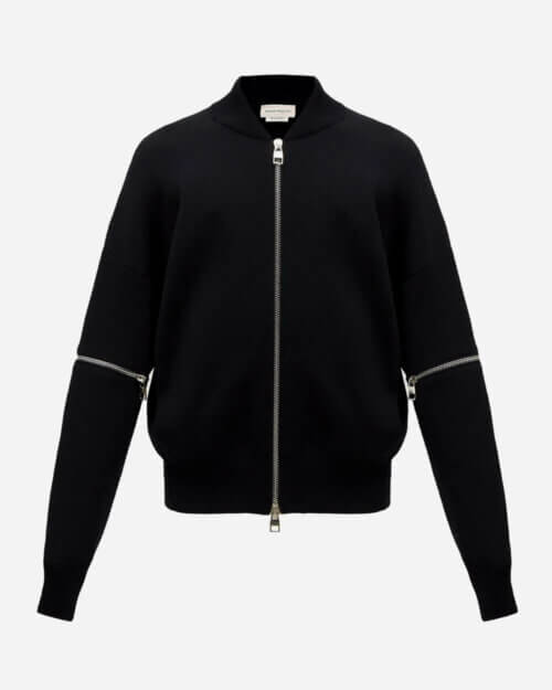 Alexander McQueen Zipped Wool-Blend Jacket