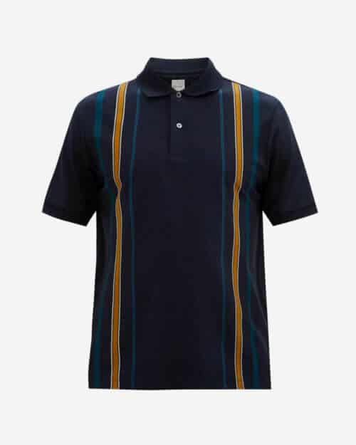 Paul Smith Striped Cotton-Piqué Polo Shirt
