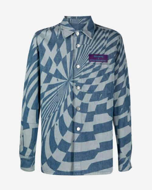 Stella McCartney x Ed Curtis Geometric Pattern Denim Jacket