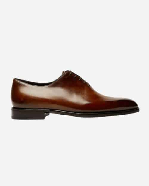 Berluti Alessandro Capri Leather Whole-Cut Oxford Shoes