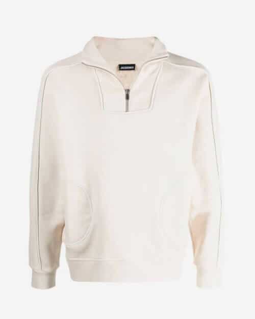 Jacquemus Half-Zip Long-Sleeve Sweatshirt