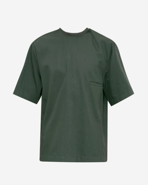 Lemaire Buttoned Cotton-Jersey T-Shirt