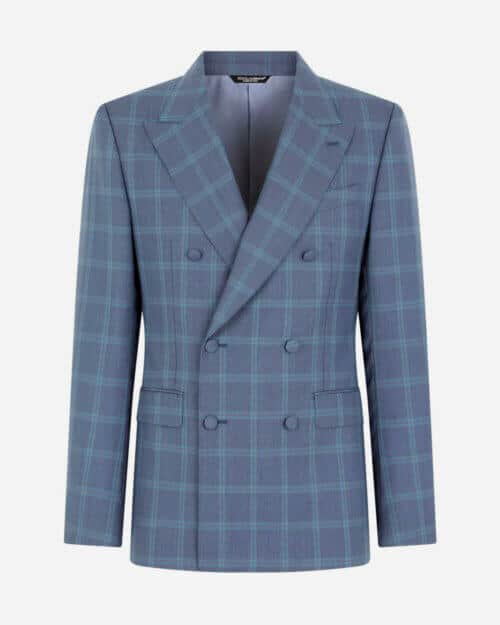 Dolce & Gabbana Sicily-Fit Double-Breasted Checked Suit