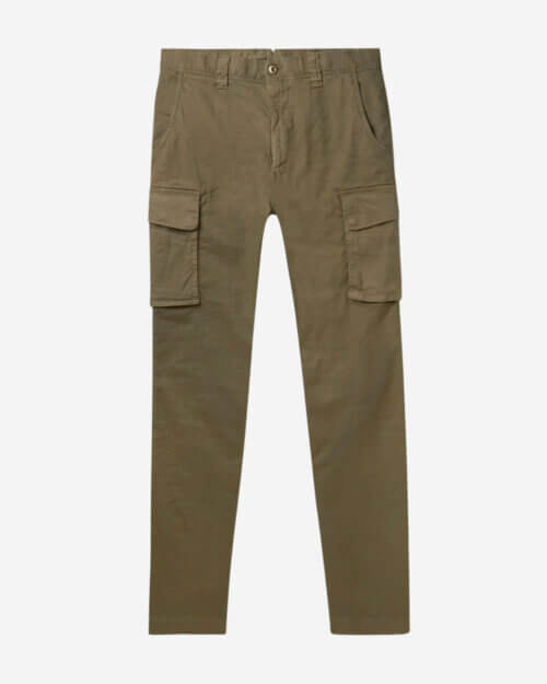 Incotex Tapered Linen and Cotton-Blend Drill Cargo Trousers