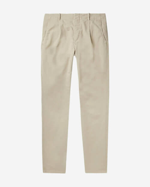 Incotex Tapered Cotton-Blend Trousers