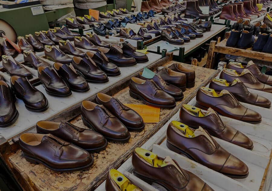 A range of quality shoe styles made by British brand Crockett & Jones