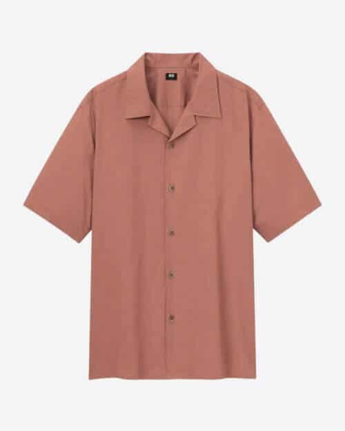 Uniqlo Men Cotton Modal Blend Short Sleeved Shirt