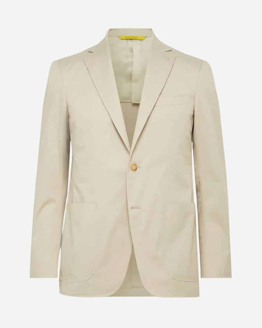 Canali Kei Slim-Fit Cotton-Blend Twill Suit Jacket