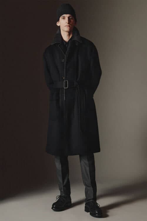 Men's Parisian Style - belted coat outfit for men