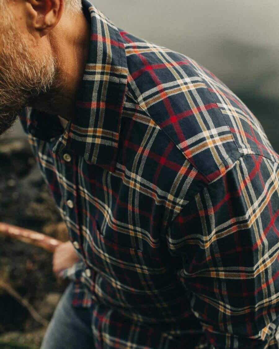 Men's colourful flannel shirt 