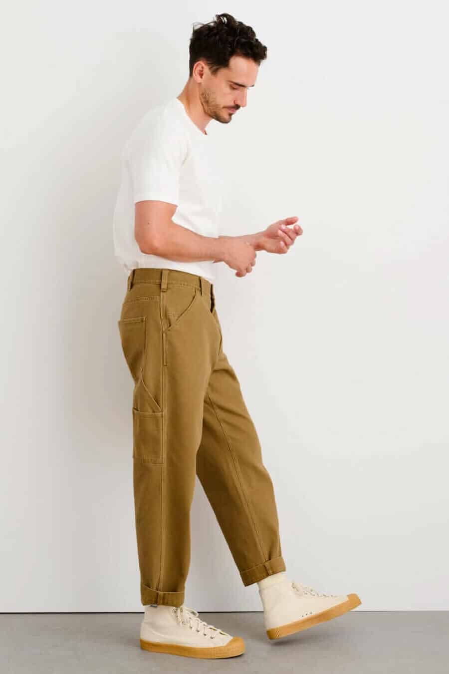 Men's worker pants trend outfit