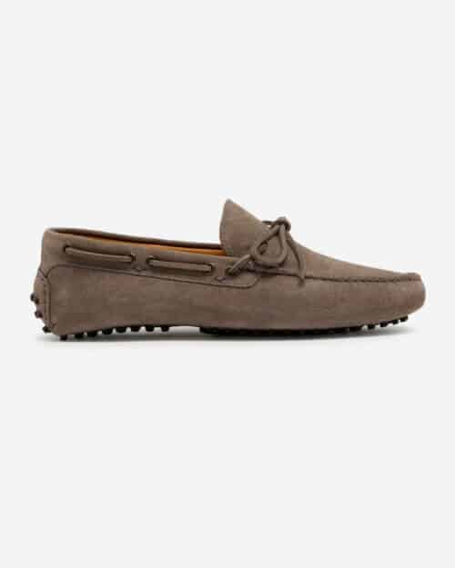 Oliver Sweeney Lastres Grey Suede Driving Shoes