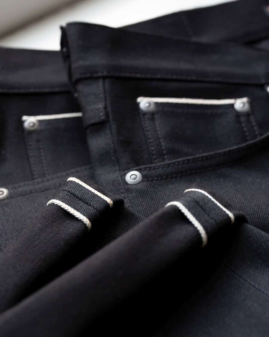 Close up of some men's black jeans