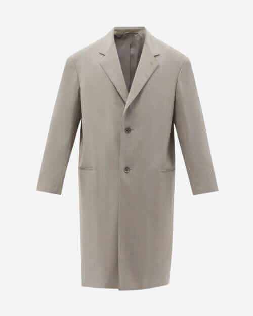 Lemaire Single-Breasted Canvas Coat