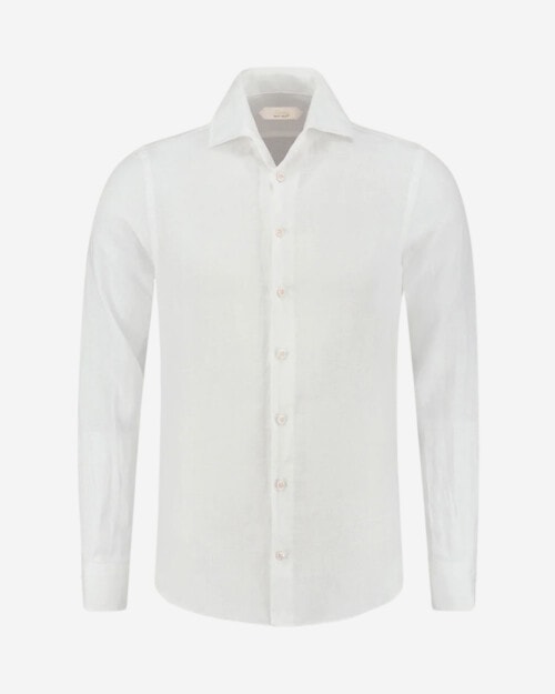 Aurelien White Linen Seaside Shirt
