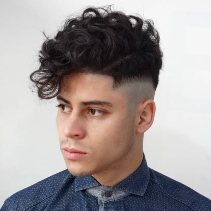 25 Men's Curly Hair Fade Haircuts That Look Slick & Modern
