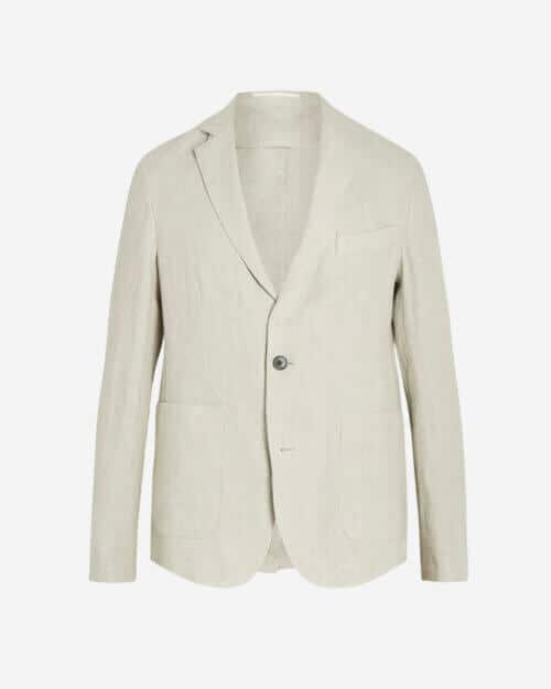 Officine Générale Unstructured Linen Suit Jacket