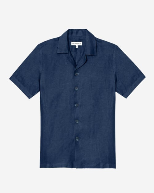 The Resort Co Linen Resort Shirt Navy