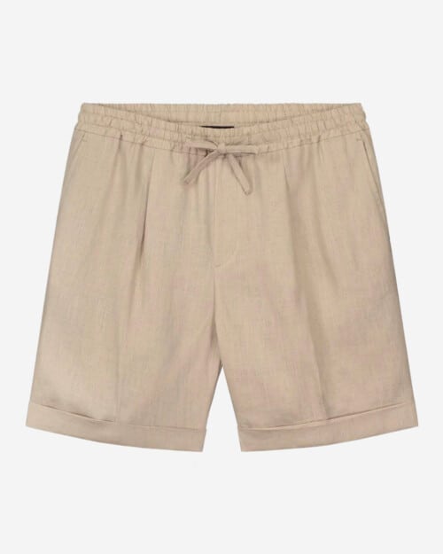 Aurelien Beige Linen Seaside Shorts