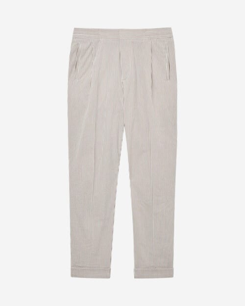 Reiss Stall Seersucker Relaxed Fit Trousers