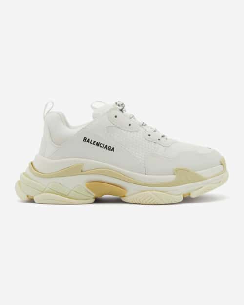 Balenciaga Triple S Leather And Mesh Trainers