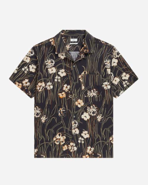 Closed Half-Sleeved Shirt with Print