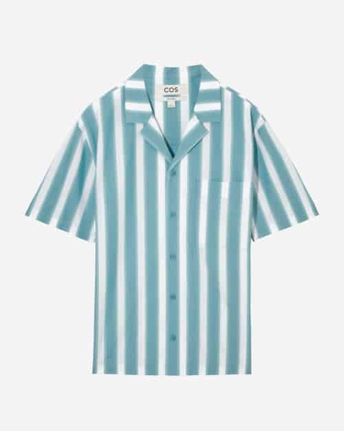 COS Relaxed-Fit Short-Sleeved Striped Shirt