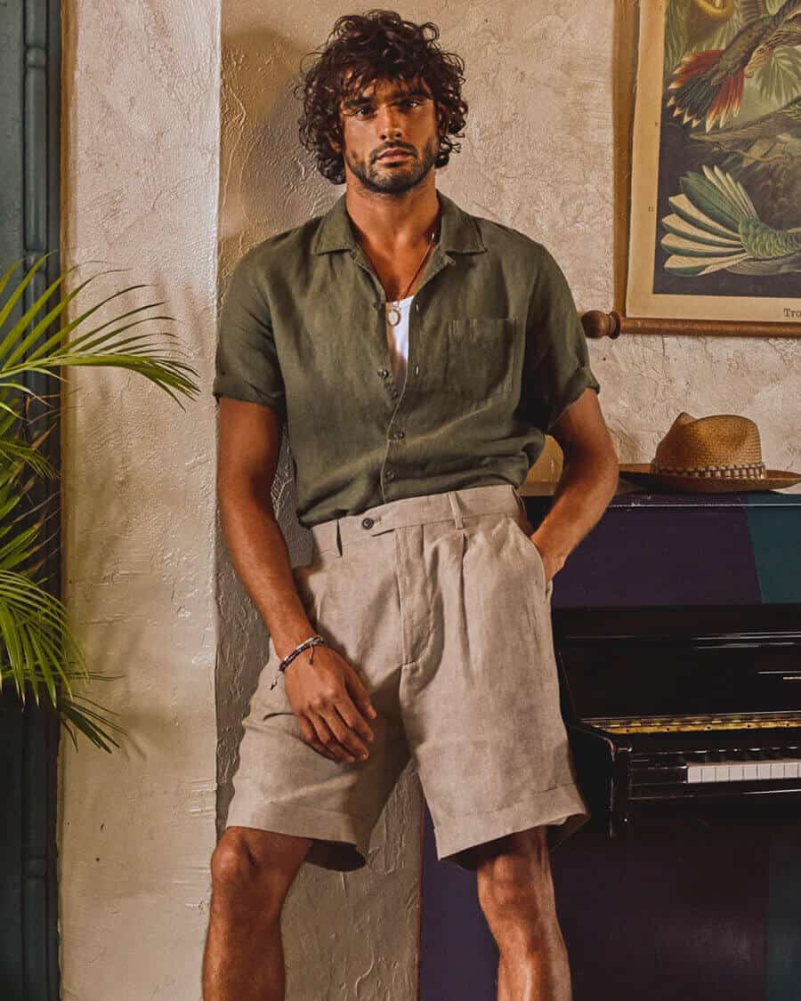Tailored Shorts  Mens shorts outfits, Blazer and shorts, Mens street style