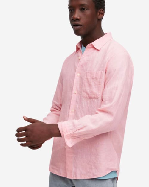 Uniqlo 100% Premium Linen Long Sleeve Shirt