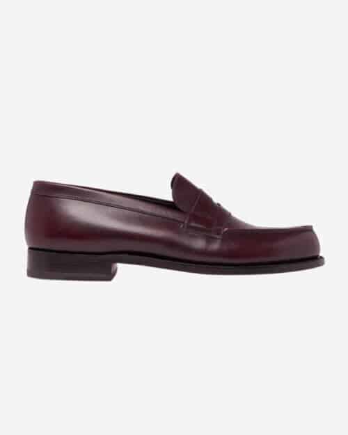 J.M. Weston 180 The Moccasin Burnished-Leather Penny Loafers