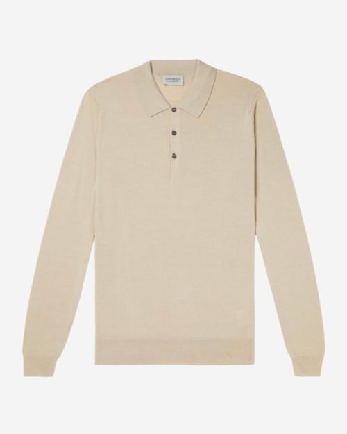 John Smedley Belper Merino Wool and Sea Island Cotton-Blend Polo Shirt