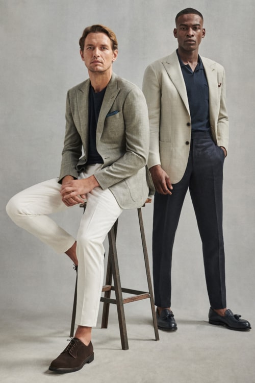 Men's cocktail attire outfits trouser and blazer separates