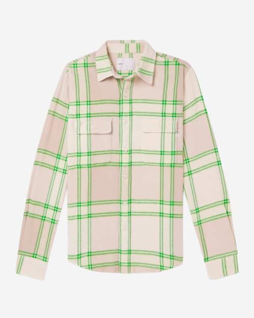 Adsum NYC Checked Cotton-Flannel Shirt
