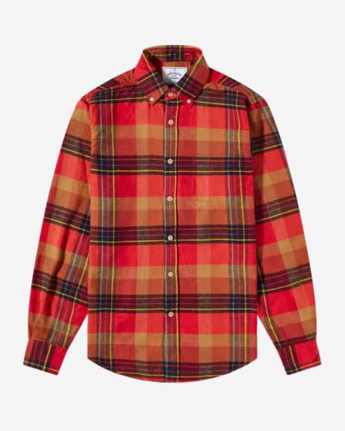 Portuguese Flannel Transit Button Down Check Shirt