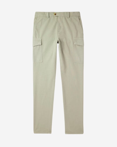 Brunello Cucinelli Straight-Leg Cotton-Gabardine Cargo Trousers
