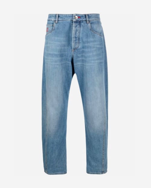 Brunello Cucinelli Mid-Rise Straight-Leg Jeans