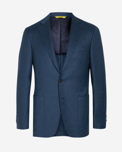 Canali Impeccable Slim-Fit Super 120s Wool-Flannel Suit Jacket