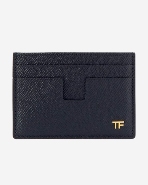 Tom Ford Full-Grain Leather Cardholder with Money Clip