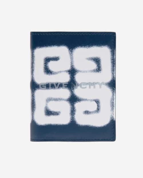 Givenchy Logo-Print Leather Bifold Cardholder