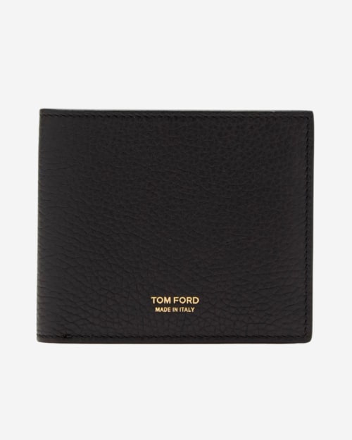 Tom Ford T-Line Grained-Leather Bi-Fold Wallet