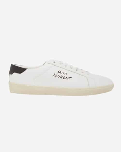 Saint Laurent Court Classic SL/06 Embroidered Leather Trainers
