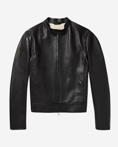 Berluti Unlined Leather Biker Jacket