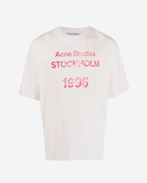 Acne Studios Logo-Stamp Short-Sleeve T-Shirt