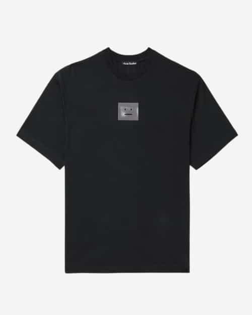 Acne Studios Exford Oil Logo-Appliquéd Cotton-Blend Jersey T-Shirt